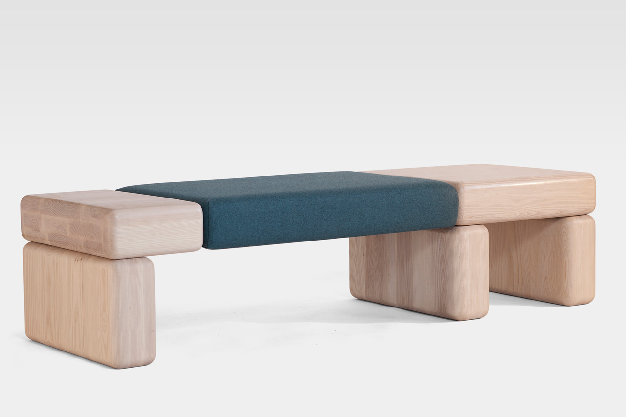 Pillowy Bench Angled